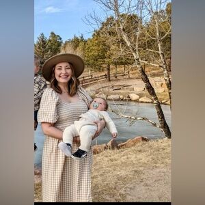 Petal and Pup Cunningham Dress - Beige Gingham